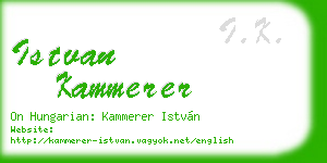 istvan kammerer business card
